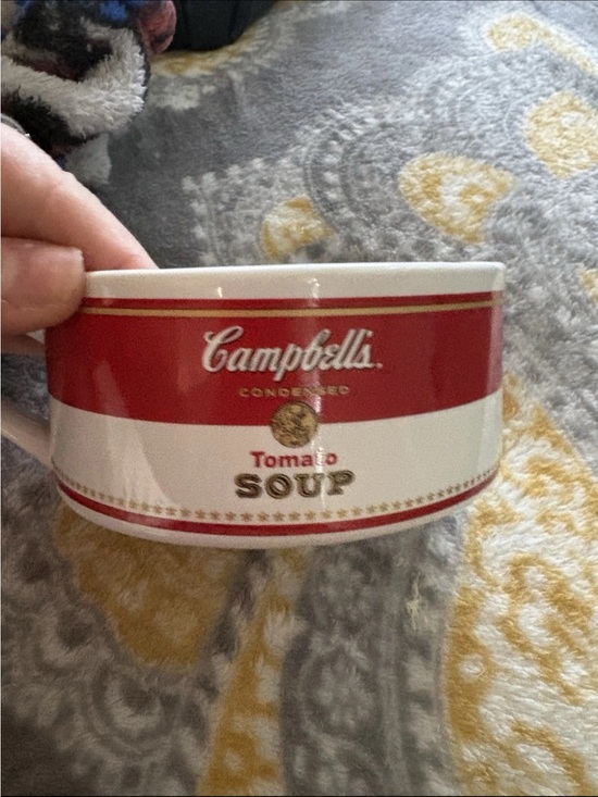 Campbell’S Other - Campbell's Red & White Tomato Soup Ceramic Bowl - Branded Dinnerware